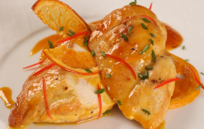 Куряча грудка в апельсиновому соусі