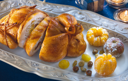 Курочка, запечена з кутею «Різдвяна казка»