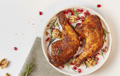 Четвертини з гранатом та горіхами