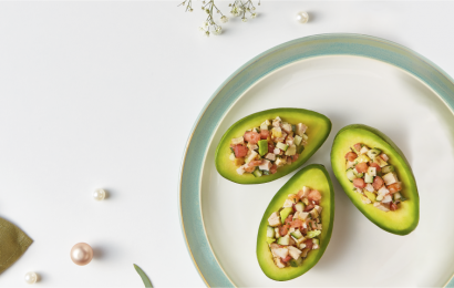 Амісбуш з авокадо, куркою та креветками