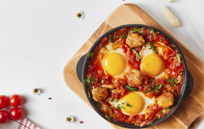 Шакшука з курячими мацаболами