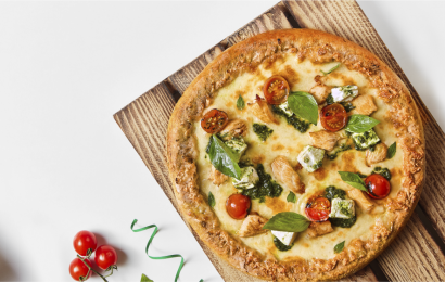 Цільнозернова піца з куркою