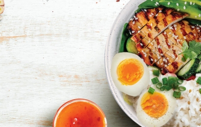 Боул з курочкою в кисло-солодкому соусі