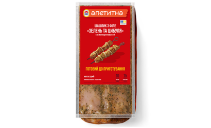 Шашлик з філе «Зелень та цибуля»