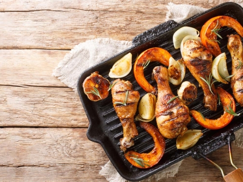 Страшенно смачно: гомілки з гарбузом