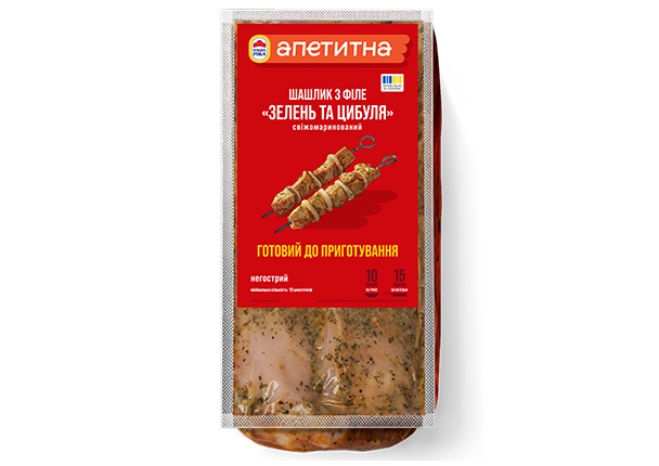 Шашлик з філе «Зелень та цибуля»